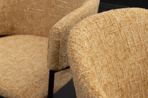 SET 2 SCAUNE, NOBLESSE, MATERIAL TEXTIL, CADRUL METAL, CULOARE GALBEN/MUSTAR, ARTIM GROUP SELECTION - Img 8
