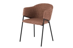 SET 2 SCAUNE, NOBLESSE, MATERIAL TEXTIL, CADRUL METAL, CULOARE MARO, ARTIM GROUP SELECTION - Img 7