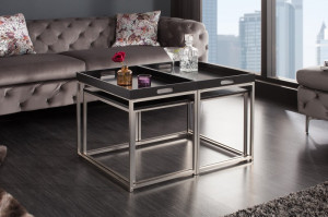SET 3 MASUTE DE CAFEA ELEMENTS 39834 STIL MODERN - Img 2