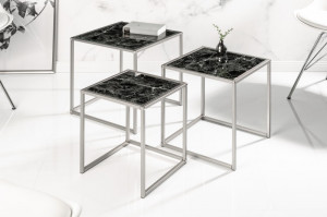 SET 3 MASUTE , ELEMENTS, DIN METAL SI STICLA, COD 40096 DESIGN MODERN - Img 2