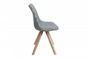 SET 4 SCAUNE ALB/NEGRU SCANDINAVIA 36506 - DESIGN SCANDINAV - Img 2