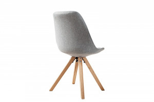 SET 4 SCAUNE GRI/NATURAL SCANDINAVIA 36480 - DESIGN SCANDINAV - Img 3