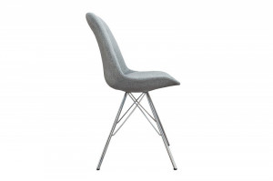 SET 4 SCAUNE GRI SCANDINAVIA RETRO 36092 DESIGN SCANDINAV - Img 2