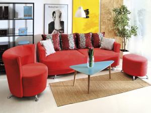 SET BETIS CANAPEA+ FOTOLIU + POUF DIVERSE NUANTE - Img 2