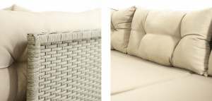 SET DE GRADINA RATTAN 2 SOFA + MASUTA - Img 6
