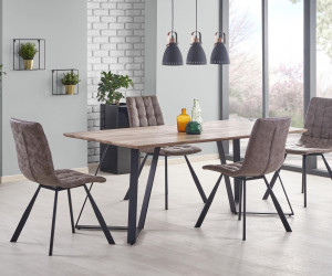 SET DINING, LIVING, MASA CALGARY CU 4 SCAUNE K280, DESIGN INDUSTRIAL - Img 1