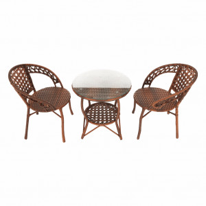 SET GRADINA/TERASA DIN RATAN, 1 MASA SI 2 SCAUNE, MARO, ARTIM GROUP COLLECTION - Img 6