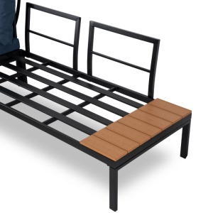 SET MOBILIER DE GRADINA/TERASA, NORMAN, ARTIM MEBLE, DIN METAL SI COMPOZIT, CULOARE BEJ/BLUEMARIN - Img 9