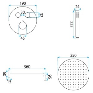 SET PENTRU DUS REA LUNGO DIAMOND CUPRU + BOX, CALITATE SUPERIOARA - Img 7