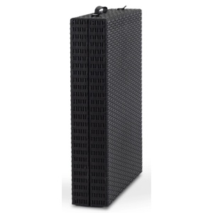 SEZLONG PLAJA PLIABIL, ARTIM MEBLE, REALIZAT DIN TEHNORATAN, CULOARE NEAGRA, STIL MODERN - Img 11