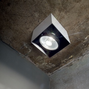 SPOT MOOD PL1 D15 SQUARE, ALB, DIN METAL, STIL MODERN - Img 2