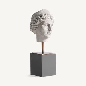 STATUETA, HELENA, 24CM, ALB/GALBUI, DIN RASINA, STIL MODERN, ARTIM GROUP SELECTION