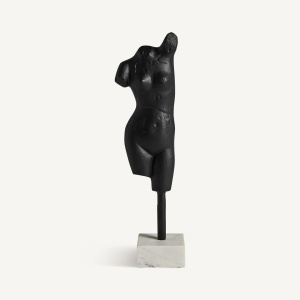 STATUETA MESSIER, 49CM, CULOARE NEAGRA, DIN METAL SI MARMURA, STIL MODERN, ARTIM GROUP SELECTION