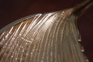 STOC 4 BUC!! BOL DEOSEBIT, DECORATIV, FRUNZA 65CM, DIN METAL - Img 2