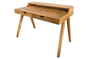 STOC !!! BIROU, MONSOON 120CM, LEMN MASIV DE MANGO, DESIGN RETRO - Img 2