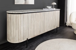 STOC !!! COMODA/BUFET LIVING 170CM, ALDON, DIN LEMN MASIV DE MANGO SI MARMURA, ARTIM GROUP SELECTION - Img 7