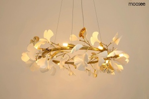 STOC! LUSTRA FLORA 80 GOLD, CONFECTIONATA DIN PLASTIC SI METAL, STIL MODERN - Img 2