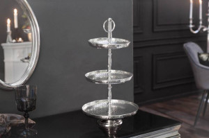 SUPORT, ORIENT 3 ETAJE 46CM, COD 40386, DIN ALUMINIU, ASPECT INDUSTRIAL - Img 1