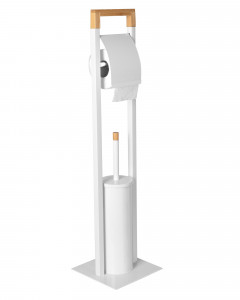 SUPORT REA TOALETA, METAL SI BAMBUS 390727, DESIGN MODERN, CALITATE SUPERIOARA, REA - Img 2