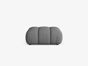 TABURET BELLIS, GRI, CU TAPITERIE DIN TEXTIL STRUCTURAT LIBERTY, MICADONI