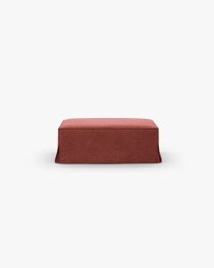 TABURET COLTAR/CANAPEA JODIE, 80X99 CM, LEMN DE CIRES, TAPITAT CU TAPITERIE DIN TEXTIL STRUCTURAT LINS, MICADONI