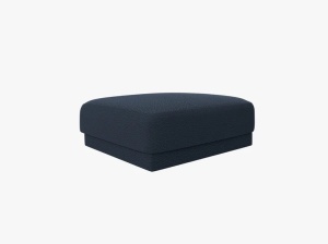 TABURET MILEY, ALBASTRU INCHIS, CU TAPITERIE DIN TEXTIL BOUCLE BALOO, MICADONI - Img 2