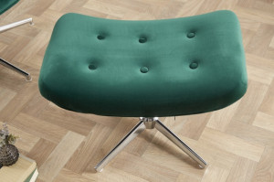 TABURET/SUPORT PICIOARE LOUNGER CATIFEA VERDE SMARALD 39514 DESIGN MODERN - Img 2