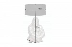 VEIOZA 60CM, GORILLA, COD 41688-41686, CULOARE ARGINTIE, STIL MODERN - Img 7