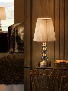 VEIOZA MERCURY, 45 CM, SAMPANIE/ALAMA/BEJ, DIN STICLA, ALAMA SI TEXTIL, STIL MODERN - Img 1