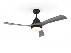 VENTILATOR ASPAS, CU TELECOMANDA, 45/55 CM, NEGRU/GRI/OPAL, DIN METAL, LEMN SI STICLA, STIL MODERN - Img 5