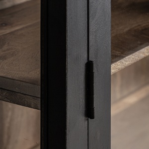 VITRINA CU STICLA, BAVAY 210CM, DIN LEMN DE MANGO, DESIGN COLONIAL, VICAL HOME - Img 4