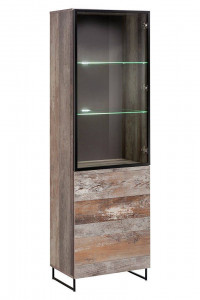 VITRINA LIVING, PLANK, CU ILUMINARE LED, CW PN WSW, STIL VINTAGE, ASM - Img 1
