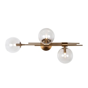 APLICA DAVINE, ML-0008, AURIU PERIAT, CONFECTIONATA DIN METAL SI STICLA, STIL MODERN - Img 2