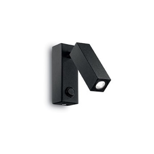 APLICA PAGE AP SQUARE, NEGRU, DIN METAL, STIL MODERN - Img 1