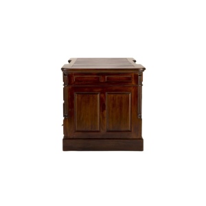 BIROU DE LUX 160CM, DIN LEMN MASIV, CULOARE MARO, ARTIM SELECTION - Img 6