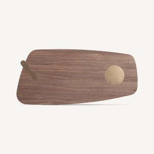 BIROU EXCLUSIVIST LAUSANA 182CM, DIN FURNIR DE NUC, MDF SI METAL CULOARE CUPRU, STIL ART DECO, VICAL HOME - Img 3