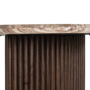 BIROU RASHFORD BLUSH 213522, CONFECTIONAT DIN MARMURA, MDF SI OTEL INOXIDABIL, CULOAREA MAROASPECT DE MARMURA, STIL MODERN - Img 7