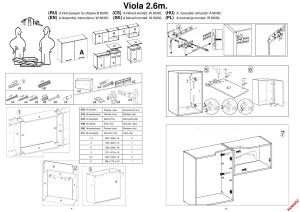 BUCATARIE VIOLA, 260 CM, STEJAR SONOMA/ALB LUCIOS, DIN MDF, STIL MODERN - Img 3