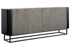 BUFET/ COMODA 177CM, DIN LEMN MASIV DE MANGO SI METAL, REALIZAT MANUAL, ARTIM GROUP SELECTION - Img 2