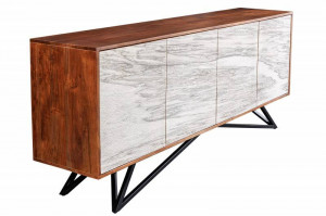BUFET DEOSEBIT, MOUNTAIN SOUL 175CM, LEMN MASIV DE SALCAM SI FURNIR DE PIATRA, ARTIM GROUP SELECTION - Img 6