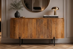 BUFET GATSBY140CM, REALIZAT DIN LEMN DE MANGO, DE CULOARE MARO, ARTIM GROUP SELECTION - Img 7
