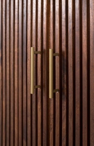 BUFET LIVING, 150CM, LEMN MASIV DE MANGO CU FINISAJ NUC SI MARMURA SINTETICA, DESIGN ELEGANT, ARTIM GROUP SELECTION - Img 7