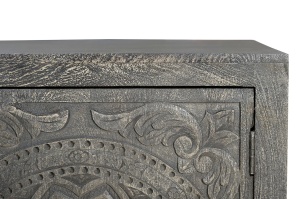 BUFET LIVING LIORA 172CM, DIN LEMN DE MANGO, CULOARE GRI ANTICHIZAT, ARTIM GROUP SELECTION - Img 4