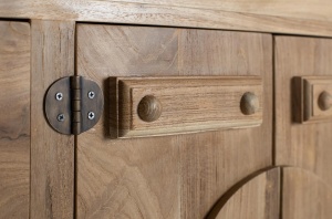 BUFET LIVING LUCCA 153CM, DIN LEMN DE TEC, CULOARE NATUR, ARTIM GROUP SELECTION - Img 8