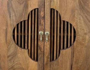 BUFET LIVING SAPHIR 120CM, REALIZAT DIN LEMN DE MANGO, CULOARE NATUR MIERE, STIL ORIENTAL, GINER Y COLOMER - Img 7