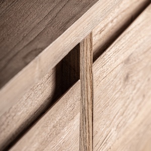 BUFET LIVING SUKT 200CM, REALIZAT DIN LEMN DE TEC, REALIZAT MANUAL, FINISAJ NATUR/MARO, VICAL HOME - Img 8