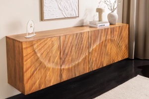 BUFET LIVING SUSPENDAT, SCORPION 180CM, LEMN DE MANGO, 3D, CULOARE NATUR/MARO, ARTIM GROUP SELECTION - Img 8