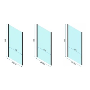CABINA DE DUS DE COLT RAPID SWING, 100X90, CALITATE SUPERIOARA - Img 6