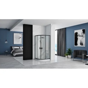 CABINA DE DUS LOOK 80X80, NEAGRA, FARA CADITA DE DUS, CALITATE SUPERIOARA - Img 2