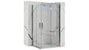 CABINA DE DUS REA MOLIER DOUBLE, PLIABILA, 90x90 CM, CROM, DIN STICLA, CALITATE SUPERIOARA